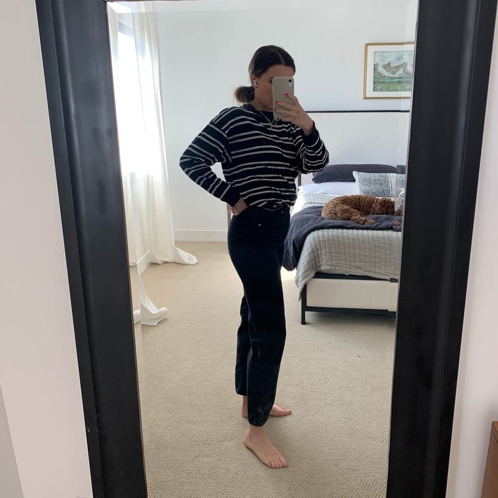 Madewell Slim Wide Leg Crop Jeans